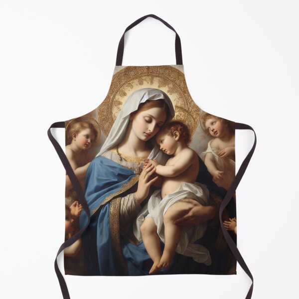 Item preview, Madonna and Child with Angels – Classical Religious Art designed and sold by Myra365Art.