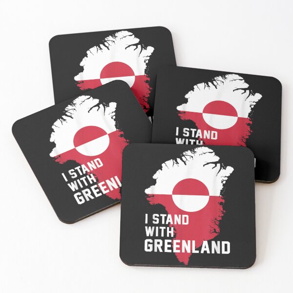 Item preview, I Stand With Greenland – Greenland Flag & Arctic Wildlife | Polar Bear Wolf Fox Owl designed and sold by ohmylore-arts.