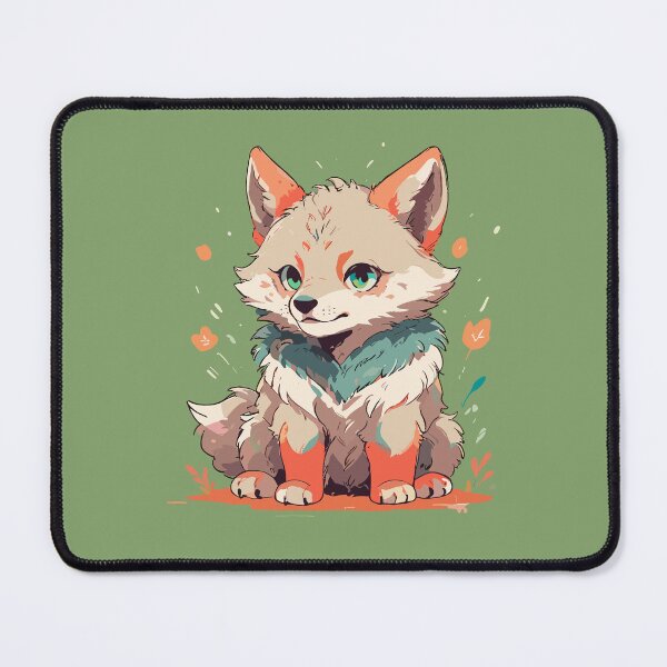 Item preview, Adorable wolf depicted in colorful designed and sold by mcraft studio.