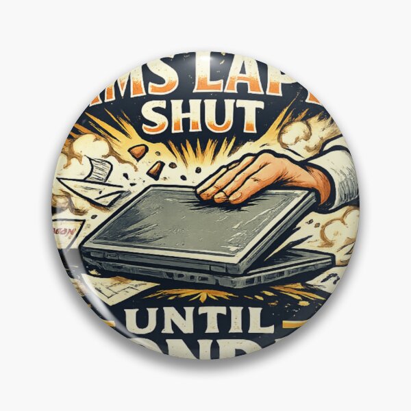 Item preview, Funny "Slams Laptop Shut Until Monday" T-Shirt for Office Workers designed and sold by Art Italiano.