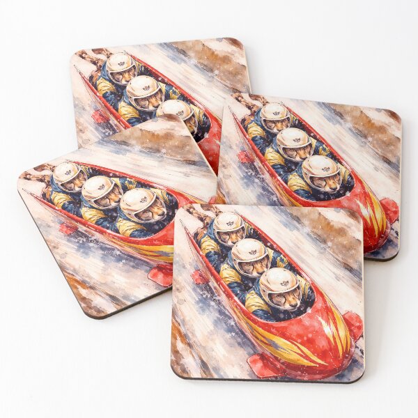Item preview, Cheetah Bobsled Team - Fastest Animals designed and sold by Sarcastic designs.