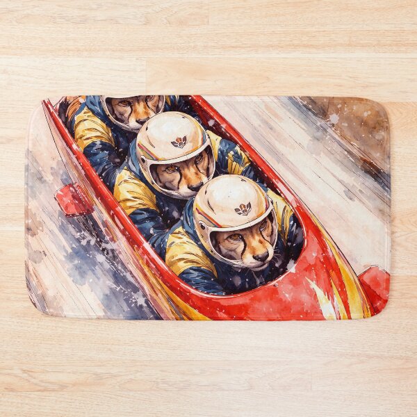 Item preview, Cheetah Bobsled Team - Fastest Animals designed and sold by Sarcastic designs.