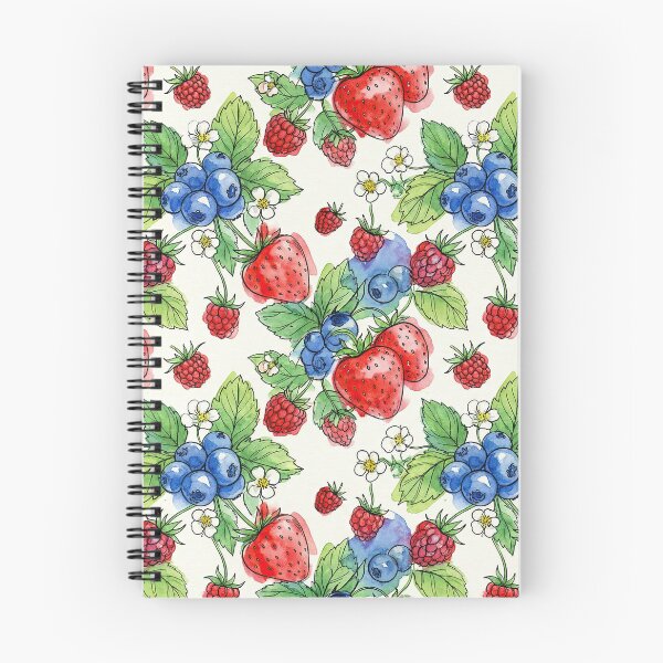 Item preview, Whimsical Wild Berry Botanical Pattern designed and sold by SavinMercantile.