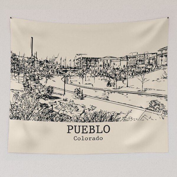 Item preview, Pueblo - Colorado designed and sold by Lakeric Cityscapes.