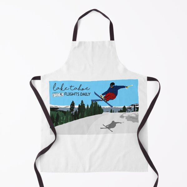 Item preview, lake tahoe flights daily with freestyle skier designed and sold by Blockhead Designs.