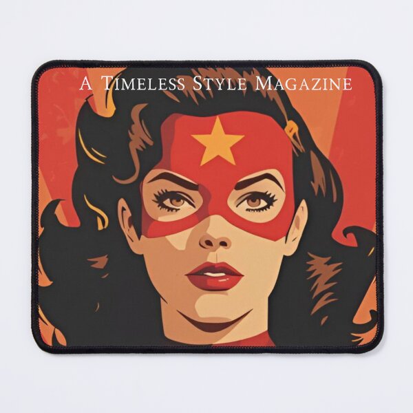 Item preview, Vintage Female Superhero Soviet Warrior Red Star designed and sold by Vintage City.
