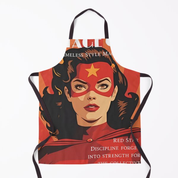 Item preview, Vintage Female Superhero Soviet Warrior Red Star designed and sold by Vintage City.