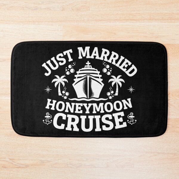 Item preview, Just Married Honeymoon Cruise – Wedding Vacation Couple Design designed and sold by Teetreasure2.