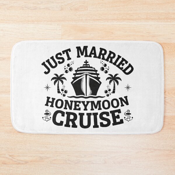 Item preview, Just Married Honeymoon Cruise – Wedding Vacation Couple Design designed and sold by Teetreasure2.