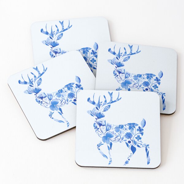 Item preview, Blue White-tailed Deer designed and sold by Dawne's Designs.