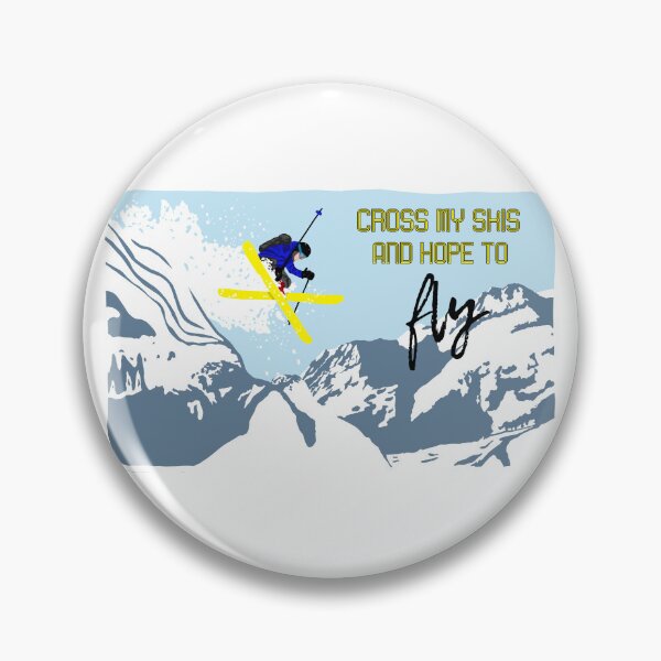 Item preview, Cross my skis and hope to fly.  designed and sold by Blockhead Designs.