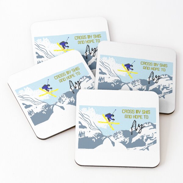 Item preview, Cross my skis and hope to fly.  designed and sold by Blockhead Designs.