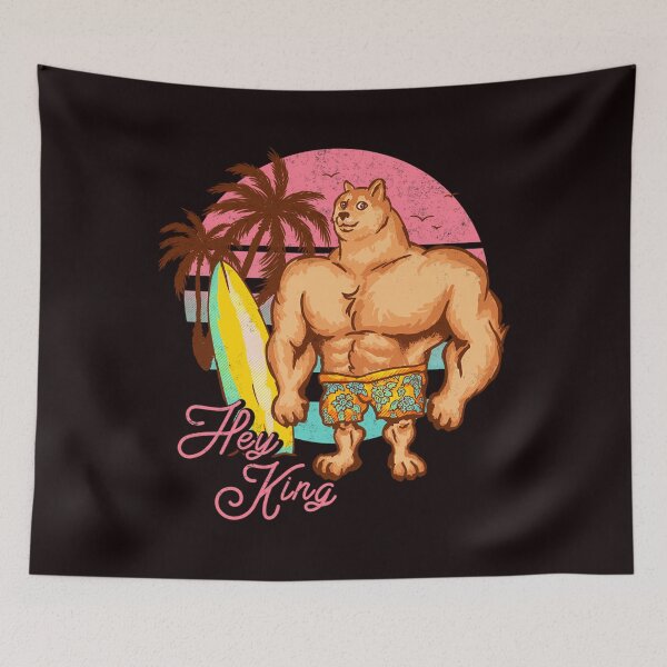 Item preview, Swole Doge Chilling On The Beach designed and sold by Yopaso.