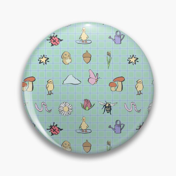 Item preview, Nursery Spring Garden Animals & Gingham Print designed and sold by NorthFieldsShop.