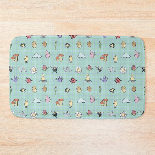 Item preview, Nursery Spring Garden Animals & Gingham Print designed and sold by NorthFieldsShop.