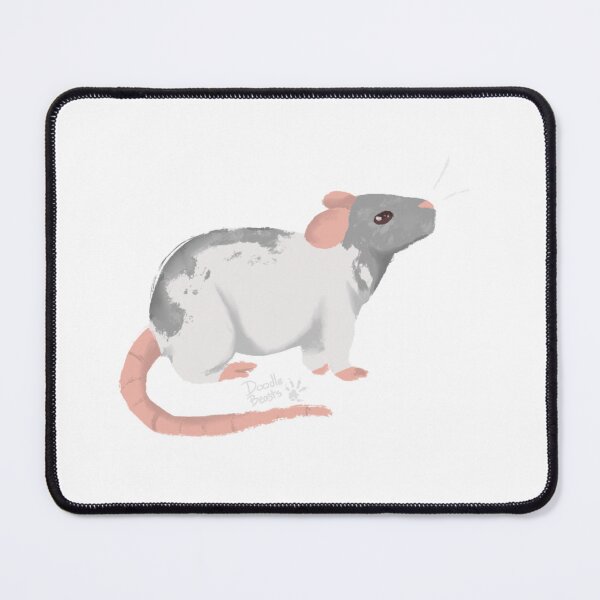 Item preview, Light Grey Dumbo Rat, Daffodil  designed and sold by DoodleBeasts.