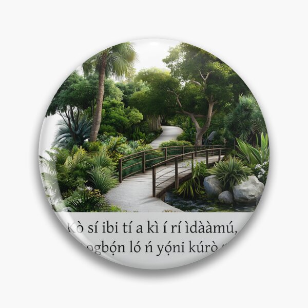 Artikelvorschau, Waldbrücke | Yoruba-Zitat entworfen und verkauft von ChloeDesigns401.