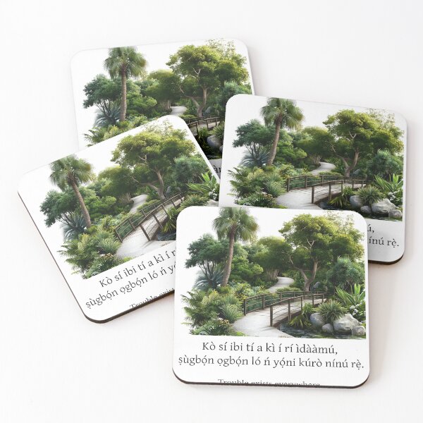 Item preview, Forest Bridge | Yoruba Quote designed and sold by ChloeDesigns401.