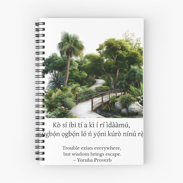 Item preview, Forest Bridge | Yoruba Quote designed and sold by ChloeDesigns401.
