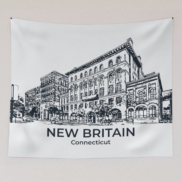 Artikelvorschau, Neubritannien – Connecticut entworfen und verkauft von Lakeric Cityscapes.