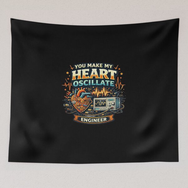 Item preview, You Make My Heart Oscillate - Engineer T-Shirt for Engineers designed and sold by Art Italiano.
