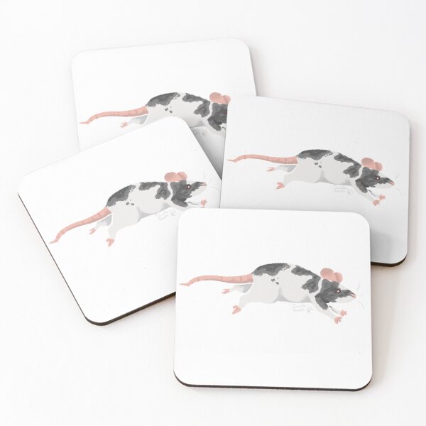 Item preview, Running Grey Fancy Rat, Doris designed and sold by DoodleBeasts.