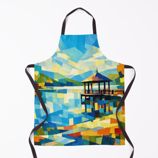 Item preview, Lakeside Gazebo - Abstract designed and sold by Myra365Art.