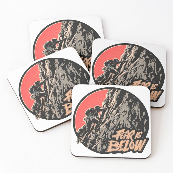 Item preview, Fear Is Below – Vintage Rock Climbing Motivation 1 designed and sold by kuikai123.
