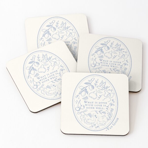 Item preview, Coquette collage Van Gogh Quote designed and sold by LilBitStickers.
