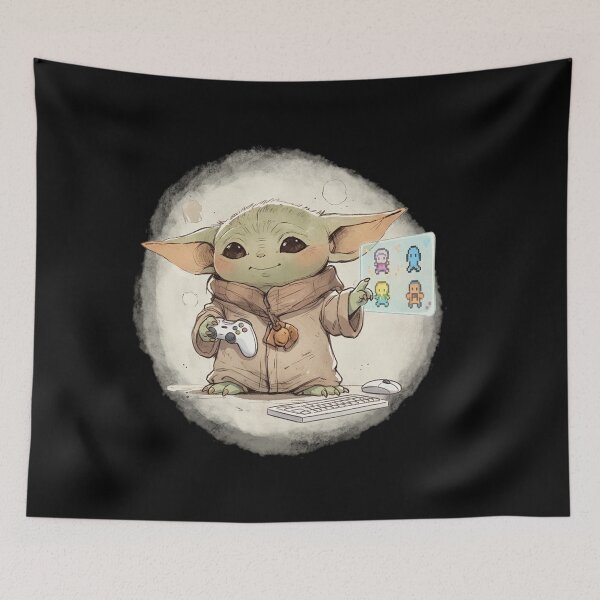 Item preview, BABY YODA GAME DEVELOPER designed and sold by LIS AND MELIVERSO.