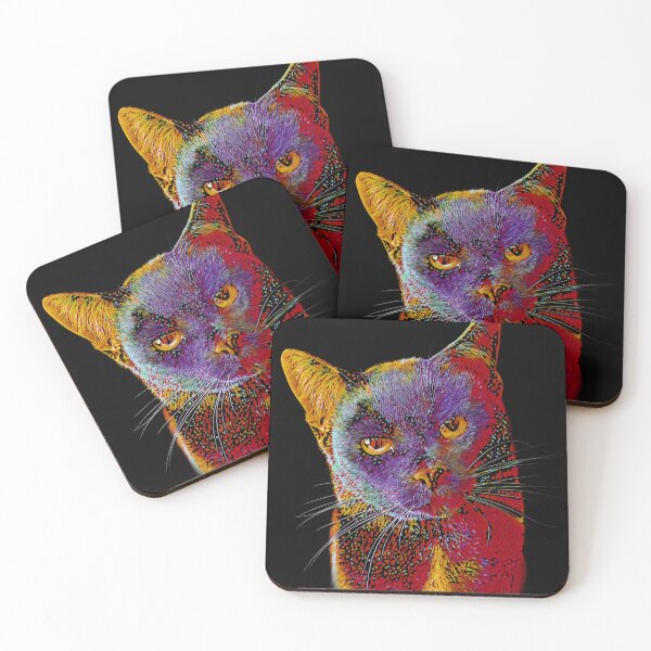Item preview, Cat — Chromatic Whisker Portrait designed and sold by Massimo Righi.