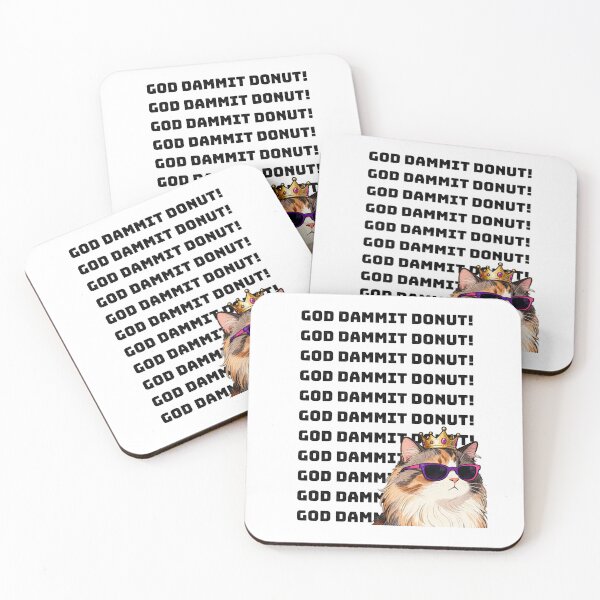 Item preview, God Dammit Donut!  designed and sold by LittleGreenChaos.