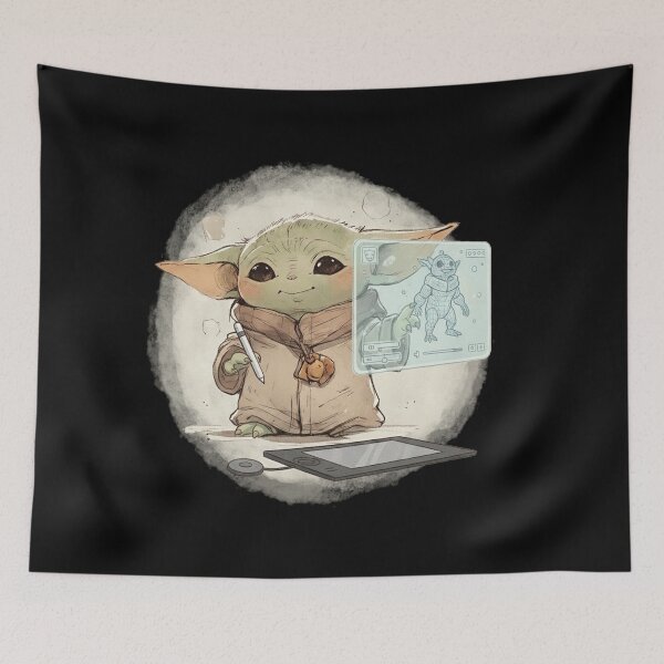 Item preview, BABY YODA 3D ANIMATOR designed and sold by LIS AND MELIVERSO.