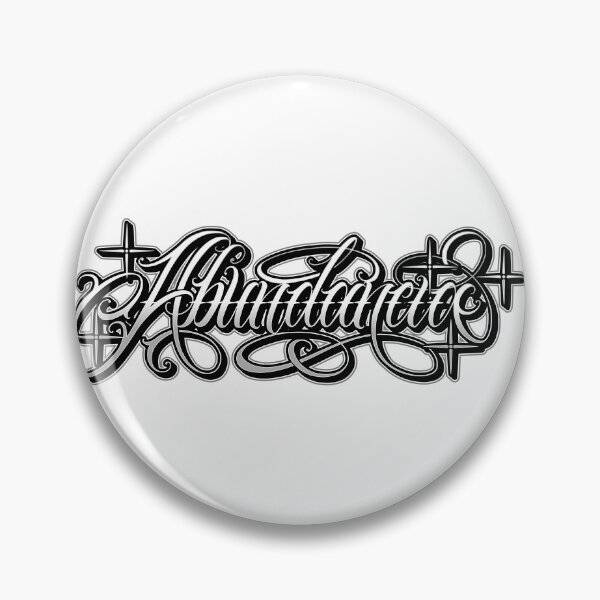 Item preview, Chicano lettering Tattoo design Abundance  designed and sold by Prolificreate.