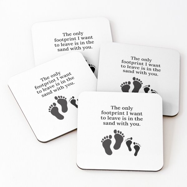 Item preview, FOOTPRINTS IN THE SAND YOURS AND MINE designed and sold by iAmmAja43.