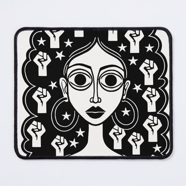 Item preview, Strong Woman Linocut – Female Empowerment Art Collection Black designed and sold by Ojo de Lilith.