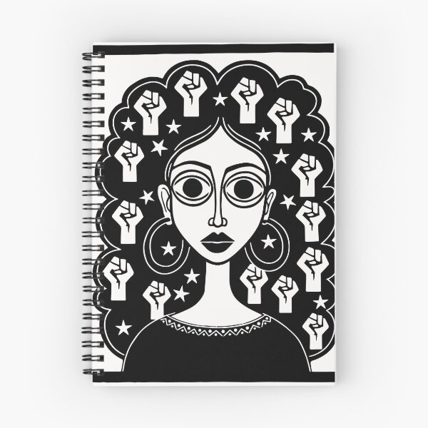Item preview, Strong Woman Linocut – Female Empowerment Art Collection Black designed and sold by  Ojo de Lilith.