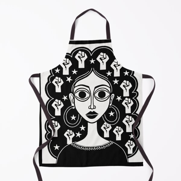 Item preview, Strong Woman Linocut – Female Empowerment Art Collection Black designed and sold by Ojo de Lilith.