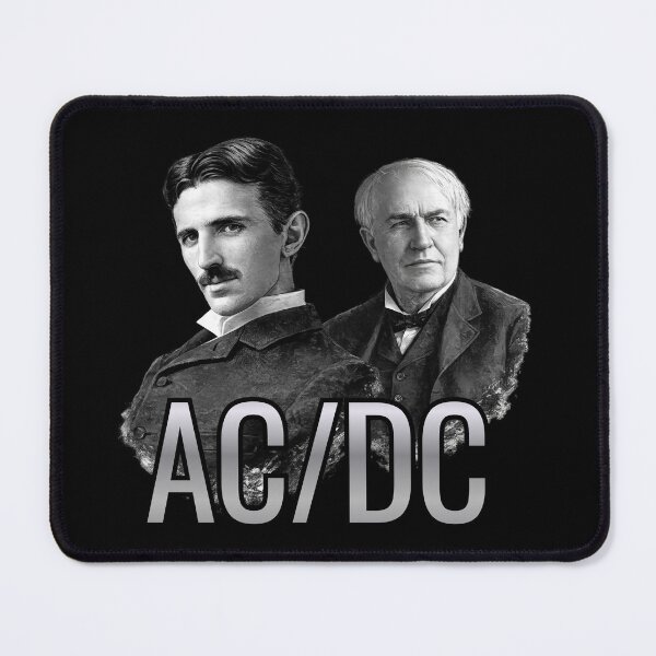 Item preview, Tesla & Edison – AC / DC Science Humor Design designed and sold by GEEK_out.