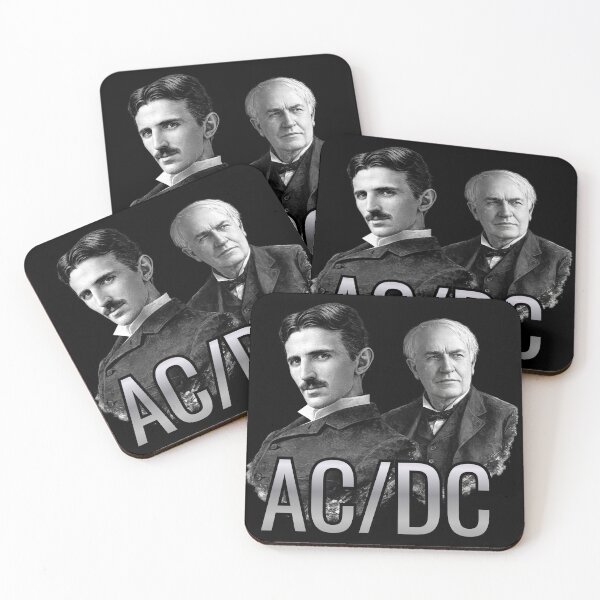 Item preview, Tesla & Edison – AC / DC Science Humor Design designed and sold by GEEK_out.
