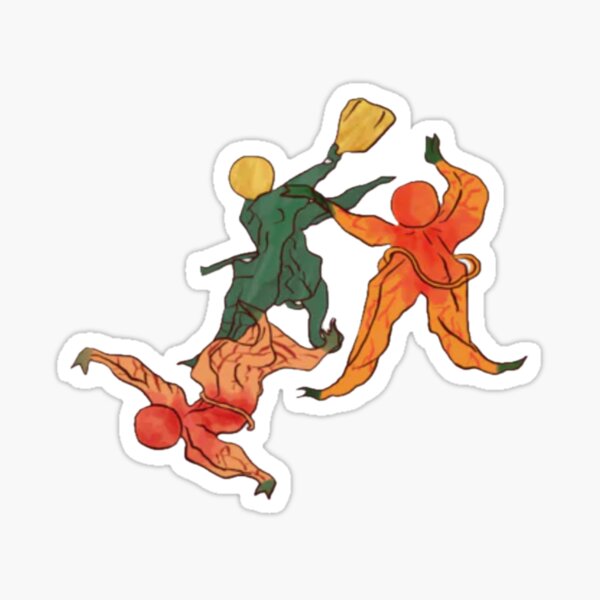 Japan Ukiyoe Physalis Anthropomorphism Sticker