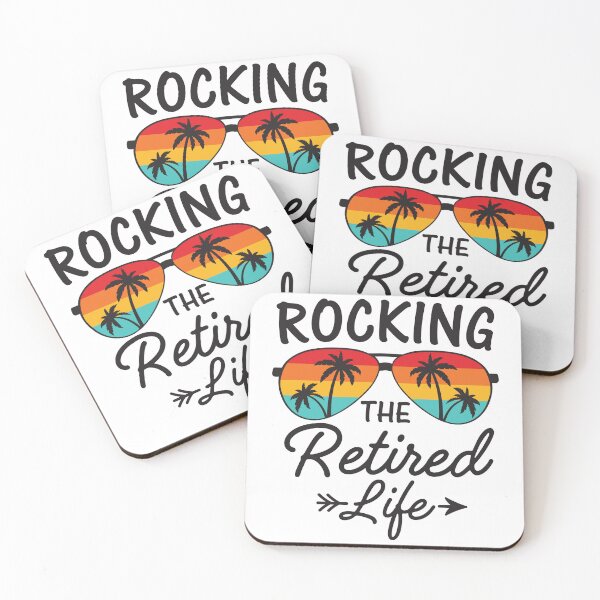 Item preview, Rocking the Retired Life – Retro Sunset Vintage Retirement  designed and sold by gunaone-design.