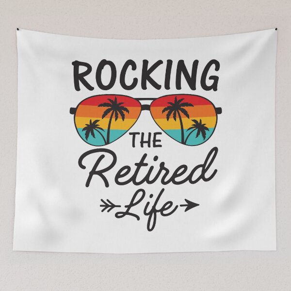 Artikelvorschau, Das Rentnerleben rocken – Retro Sunset Vintage Ruhestand entworfen und verkauft von gunaone-design.