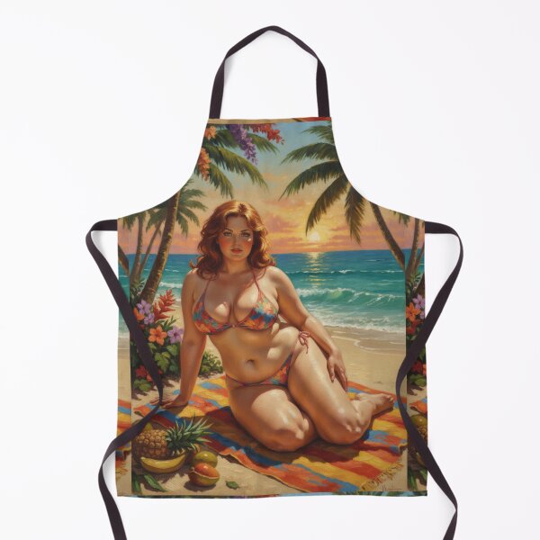 Item preview, REd head beauty on a beach. designed and sold by Chubby Chase.