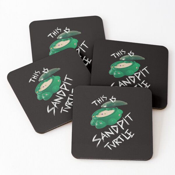 Item preview, This Is Sandpit Turtle - Bmth Meme - White On Black designed and sold by NerdyVerseStore.