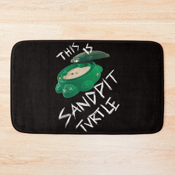 Item preview, This Is Sandpit Turtle - Bmth Meme - White On Black designed and sold by NerdyVerseStore.