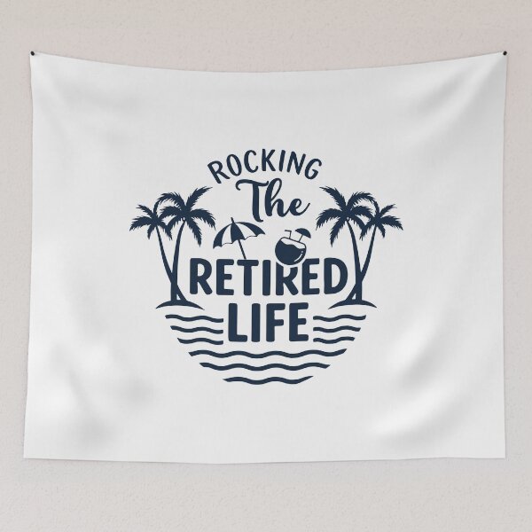 Item preview, Rocking the Retired Life – Officially Retired Funny Retirement Gift designed and sold by gunaone-design.