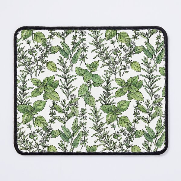 Item preview, Culinary Herbs Watercolor Botanical Pattern designed and sold by SavinMercantile.