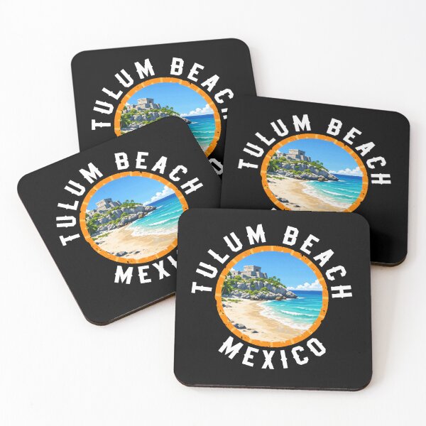 Item preview, Tulum Beach - Mexico (with White Lettering) designed and sold by VelvetRoom.