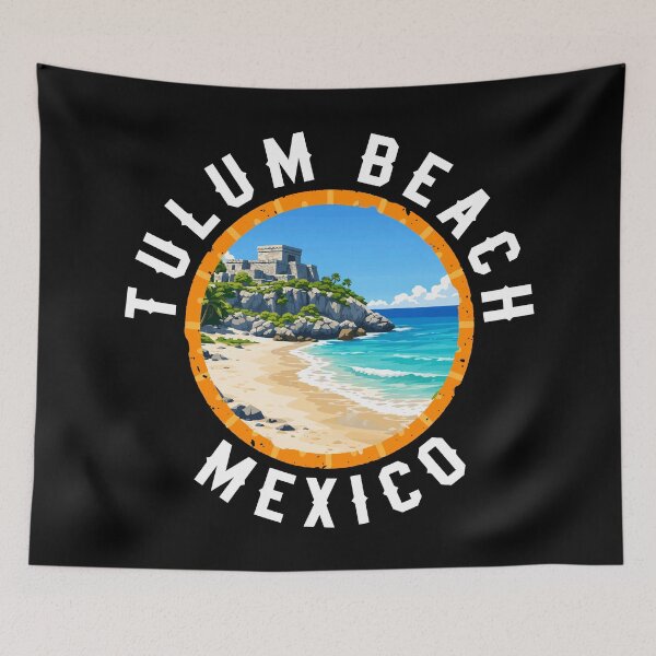 Item preview, Tulum Beach - Mexico (with White Lettering) designed and sold by VelvetRoom.